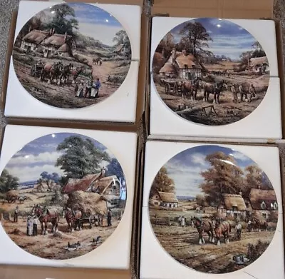 4x Wedgewood Collectable Plates.  Four Seasons Set. With Certificates. Horses  • £20