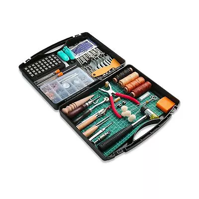 273 Pieces Leather Working Tools And Supplies With Leather Tool Box Cutting M... • $110.99