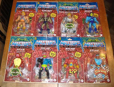 Heman Masters Of The Universe Origins Lot Trap Jaw Scare Glow Rattlor Boltman • $149.95