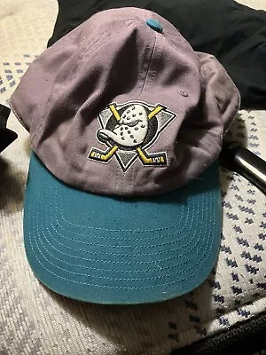 47 Brand Anaheim California Mighty Ducks Hockey NHL Team Purple Baseball Hat Cap • $7.50