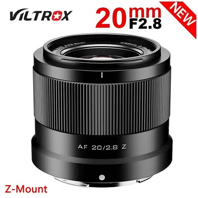 VILTROX AF 20mm F2.8 Full Frame Ultra Wide Angle Lens For Nikon Z Mount Camera • $242