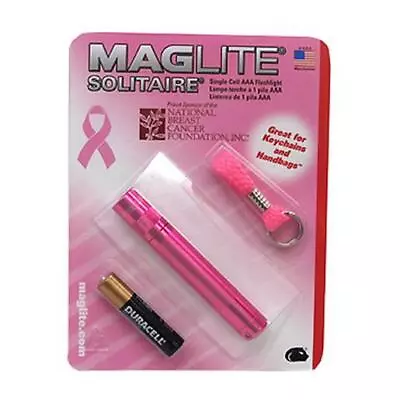 Maglite K3AMW6 National Breast Cancer Foundation Pink Solitaire Flashlight • $15.90