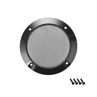 3  Speaker Grill Mesh Decorative Circle Woofer Guard Protector Cover Black • $6.55