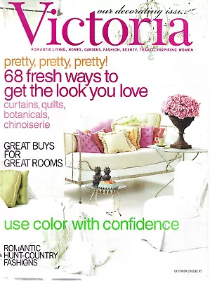 Victoria Magazine October 2001 Issue • $2.90