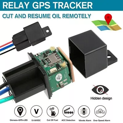 EASY INSTALL RELAY Motorcycle Motorbike Scooter GPS/GSM Text Alert Tracker Alarm • $49.11