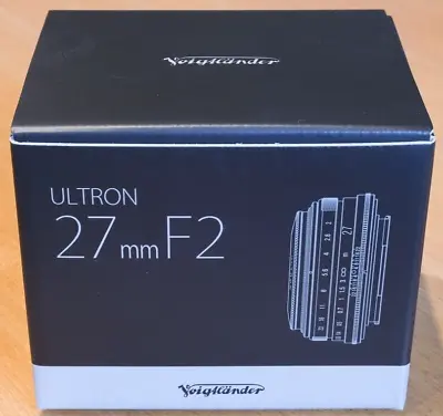 VOIGTLANDER Ultron 27mm F2 Black Coshina Fujifilm X Mount Fuji Single Focus Lens • $528