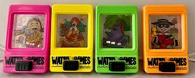 Vintage 1991 McDonald's Happy Meal Toys - Water Games - Set Of 4 • $1.99