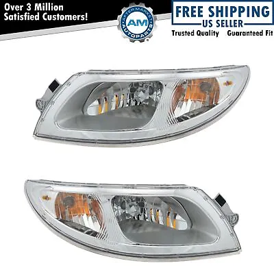 Headlights Headlamps Pair Set For International 4100 4200 4300 4400 8500 8600 • $232.48