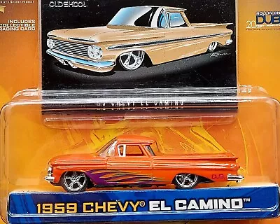 Jada 59 1959 Chevy El Camino Dub City Old Skool Chevrolet RRs Orange • $9.99