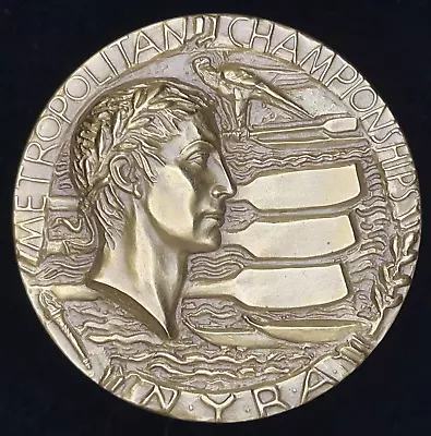 Metropolitan Championships New York Rowing Association Medal - MACO - Lantz • $1