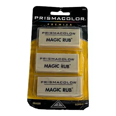 Prismacolor Magic Rub Art Rubbers Erasers Vinyl 3 Pack BNIB Latex Free • $9.74
