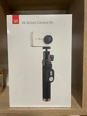 YI 4K Action Sports Camera + Selfie Stick Bluetooth 4K/30fps Video 12MP Black • £135