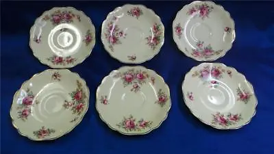 $39.95 • Buy Vintage Set Of Six Porcelain Sunshine Saucers Made By J & G Meakin England