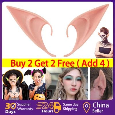 £2.99 • Buy Elf Ears Easy Fit Latex Elf Ears Halloween Party Hobbit Spock Fancy Dress