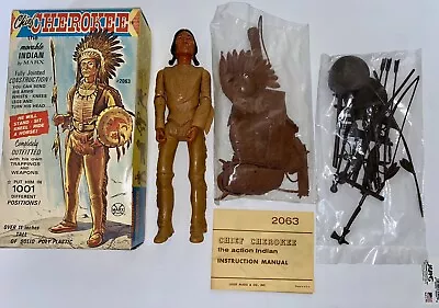 Vintage MARX Best Of The West CHIEF CHEROKEE With Box Accessories 1965 *READ* • $200