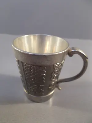 Mullingar Ireland Pewter Handled Shot Glass With Celtic Design • $17.95