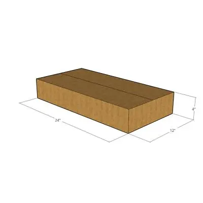 24x12x4 New Corrugated Boxes For Moving Or Shipping Needs 32 ECT • $26.35