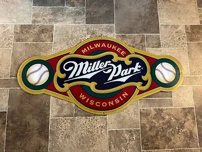 Milwaukee Brewers Baseball Miller Park Stadium Plastic Sign Game Room Man Cave • $224.99