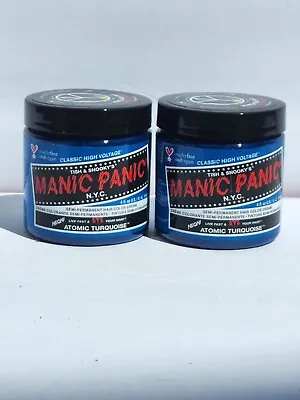 Manic Panic Vegan Semi Permanent Hair Dye Color Cream Atomic Turquoise (2 PACK) • $15.99