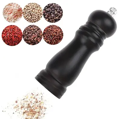 Pepper Mill With Strong Adjustable Ceramic Grinder Manual Control Kitchen Cookin • £5.99