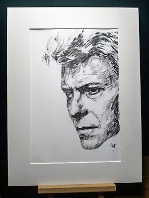 Original Drawn Portrait Of David Bowie By Artist Gary Thompson • £20