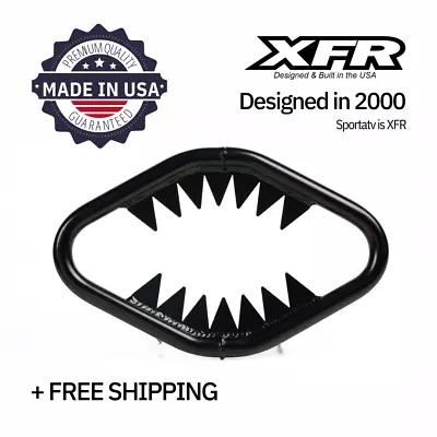 $125.99 • Buy XFR Kawasaki KFX700 V FORCE JAWS ALUMINUM FRONT BUMPER GLOSS BLACK JS601-HG