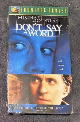 DON'T DAY A WORD Premiere Series VHS - NEW SEALED - Michael Douglas 20th Cen. • $24.50