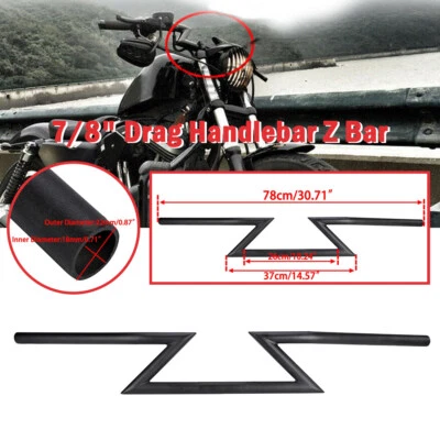 $65.99 • Buy 7/8  Drag Handlebar Z Bar For Yamaha V-Star XVS 1100 1300 650 950 Custom Classic