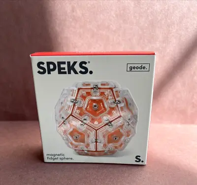 Speks Geode Magnetic Fidget Sphere - Pentagons 12-Piece Set Lava SEALED BOX • £28.93