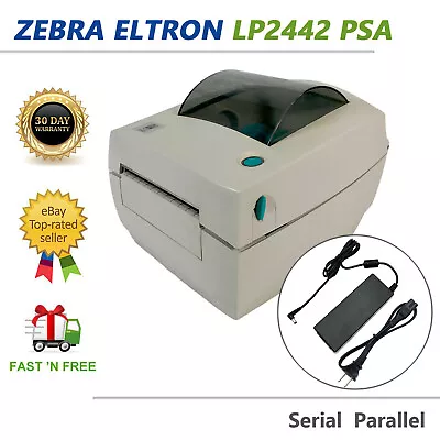 Eltron Zebra UPS LP2442 PSA Direct Thermal Barcode Printer 120553-001 • $65.93