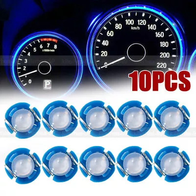 10Pcs T3 Neo Wedge Car LED Bulbs Cluster Instrument Dash Climate Base Lights Kit • $6.48