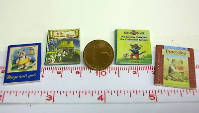 £3.69 • Buy 1815# Small Decorative Book Set With 4 Books - Dollhouse - Dollhouse - M 1zu12