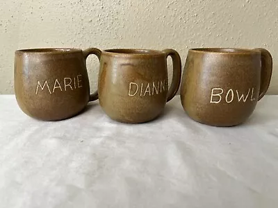 3 Cups W J Gordy Georgia Art Pottery Georgia • $99