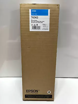 EXP 2020 - Epson Genuine T6362 Cyan Ink OEM Stylus Pro 7890 7900 9890 9900 • $24.98