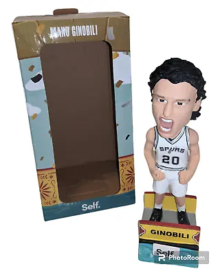 SAN ANTONIO SPURS Manu Ginobili Bobblehead 50th Anniversary SGA Figure Limited • $65