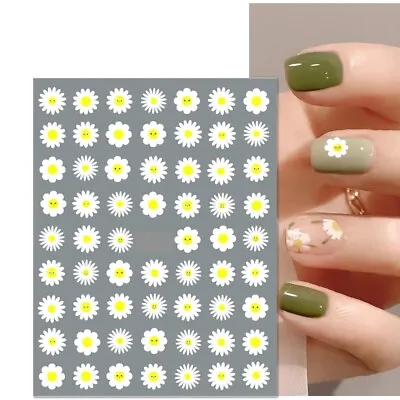 Nail Art Stickers Transfers Decals Spring Summer Daisy Daisies Flowers (ME88) • £1.85