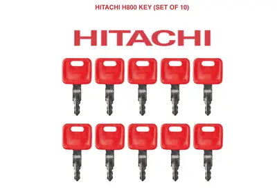 £17.85 • Buy 10 X H800 HITACHI CASE FIAT JOHN DEERE NEW HOLLAND Master Plant Excavator Key   