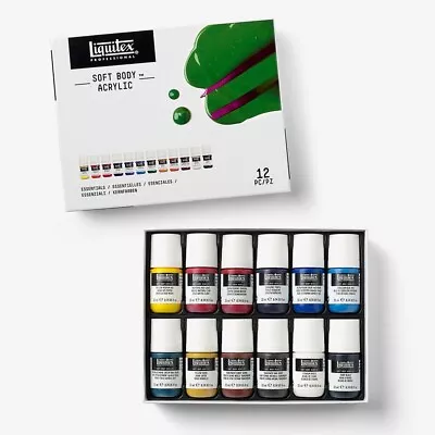 Liquitex : Professional : Soft Body Acrylic Paint : 22ml : Essentials Set Of 12 • £35