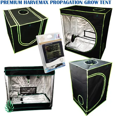 $59.95 • Buy Harvemax Hydroponics Mylar Seeding Cutting Propagation Grow Tent & Meter