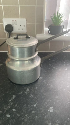 £25 • Buy Vintage Double Boiler / Bain Marie Aluminium Pan 