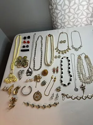 VINTAGE 50's 60's JEWELRY LOT 36pcs DeNICOLA CORO DUANE MONET PASTELLI DALSHEIM • $29.99