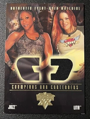 $8 • Buy LITA & JAZZ WWE Wrestlemania XX Champions Contenders EVENT USED RELIC Worn Lita