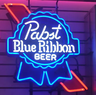 New Pabst Blue Ribbon Beer Lamp Neon Light Sign 20 X16  With HD Vivid Printing • $144.09