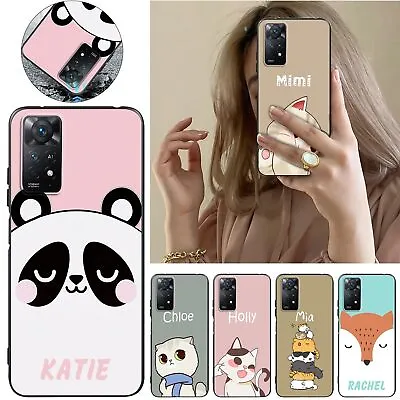 Cartoon Personalised Name Phone Case For Xiaomi Mi 12T Redmi 10 Note 11 10 Cover • £5.27