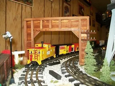 O SCALE DOUBLE TRACK Timber Framed TUNNEL PORTALS -SET OF 2 • $69.99