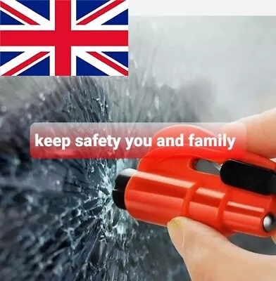 Car Emergency Safety Glass Breaker  Seat Belt Cutter • £3.99