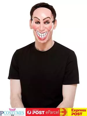 Smiler Mask Mens Halloween The Purge Costume Adult Scary Fancy Dress Mask • $21