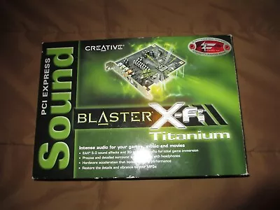 Creative SB0880 Blaster X-Fi Titanium Sound Card • $85