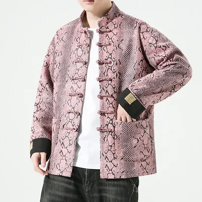 Chinese Style Tang Suit Jacket Men's Retro Stand Collar Jacket Loose Fit Hanfu  • $63.80