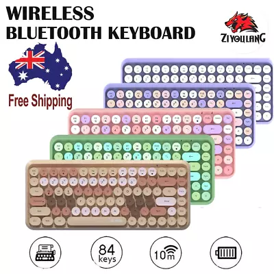 $46.99 • Buy AU Wireless 84 Keys USB Ergonomic Keypad Mechanical PC Gaming Bluetooth Keyboard